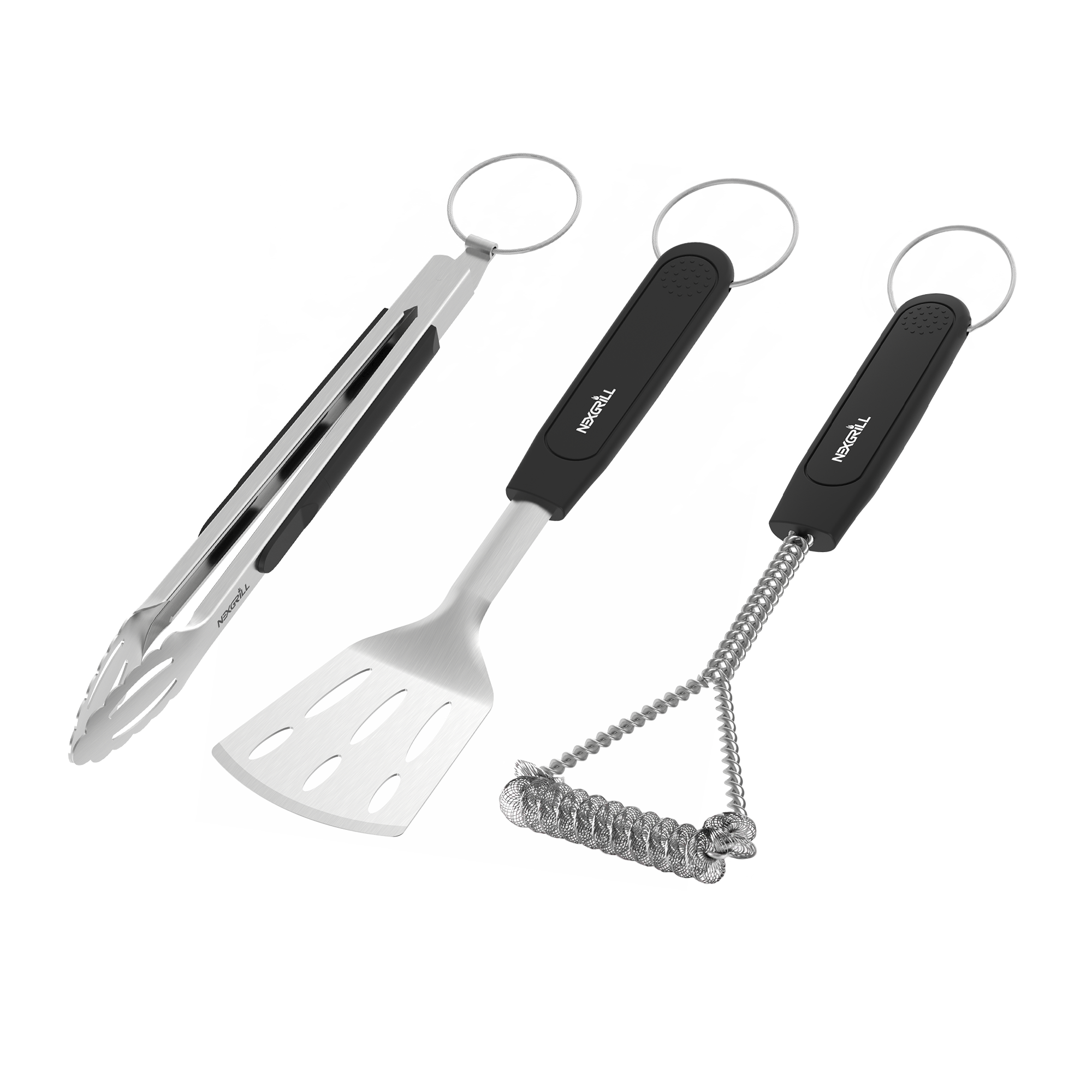 Grillset i 3 delar - Palett/Tång/Borste